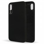 iPhone Xr 6.1in Strong Armor Case with Hidden Metal Plate (Black)